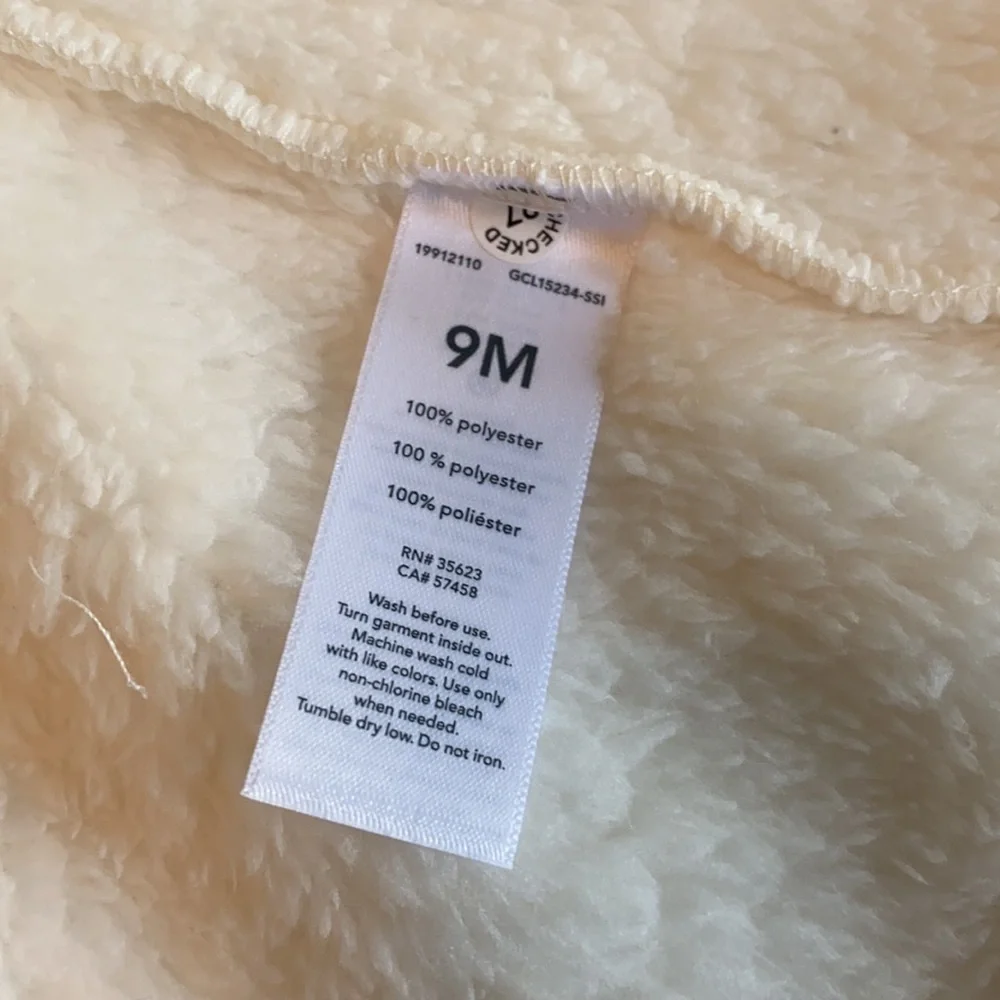 Just One You baby Jacket off white 9 Months